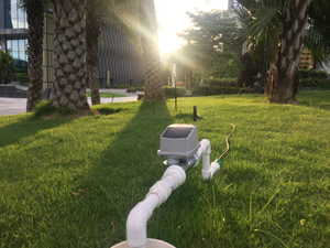 Sistema de irrigação por gotejamento movido a energia solar baseado em Lora/GSM